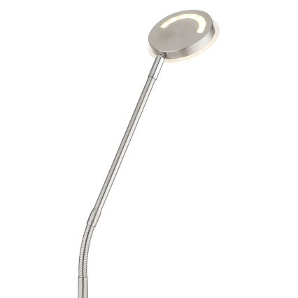 Globo - LED регульована сенсорна підлогова лампа LED/6,5W/230V 2700/3350/4000K матовий хром