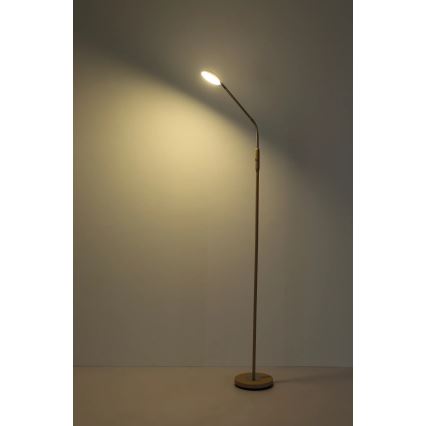 Globo - LED регульована сенсорна підлогова лампа LED/6,5W/230V 2700/3350/4000K бежева