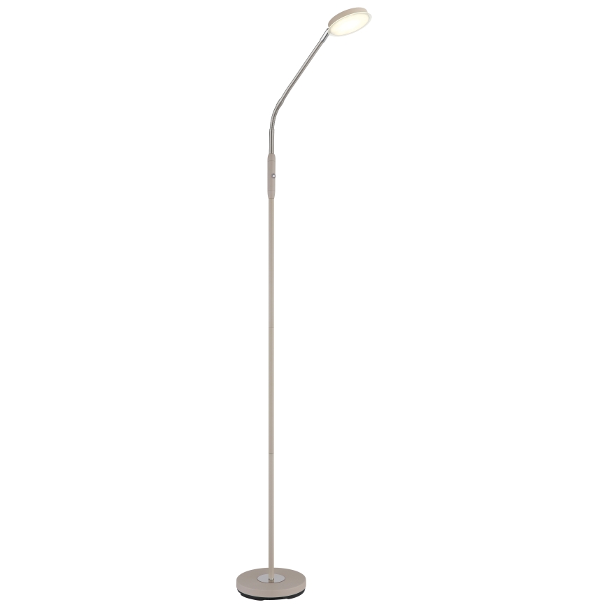 Globo - LED регульована сенсорна підлогова лампа LED/6,5W/230V 2700/3350/4000K бежева