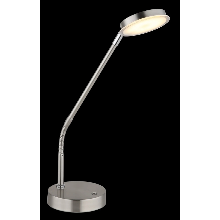 Globo - LED Регульована сенсорна настільна лампа LED/6,5W/230V 2700/3350/4000K матовий хром