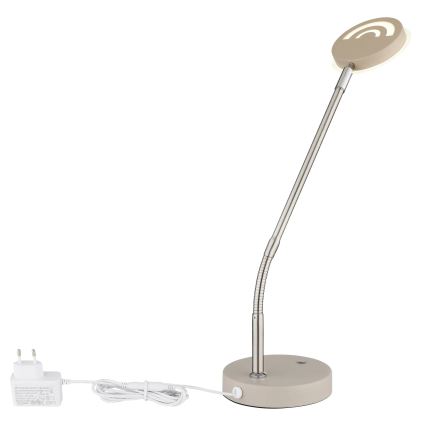 Globo - димована сенсорна настільна LED-лампа LED/6,5W/230V 2700/3350/4000K бежевого кольору