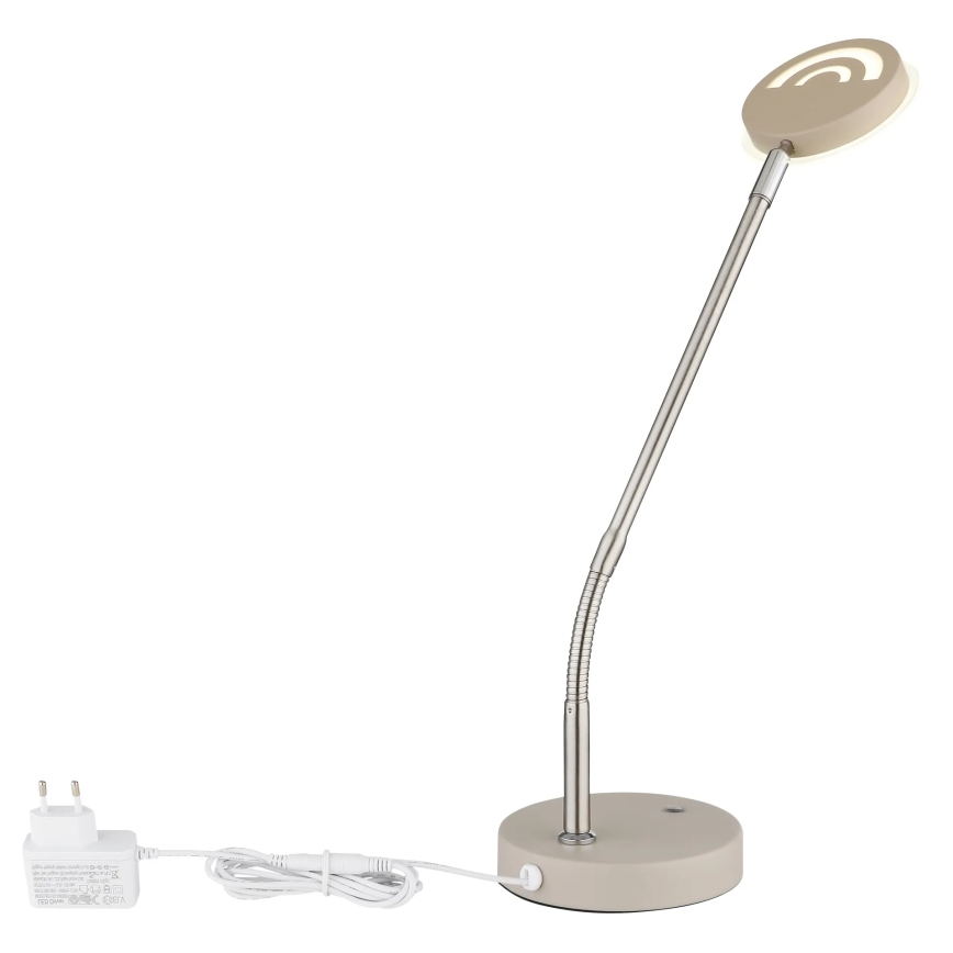 Globo - димована сенсорна настільна LED-лампа LED/6,5W/230V 2700/3350/4000K бежевого кольору