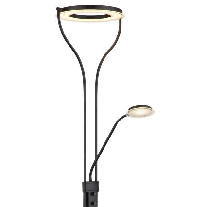 Globo - диммируемая напольная светодиодная лампа LED/20W/230V + LED/4W 3000K, чёрная