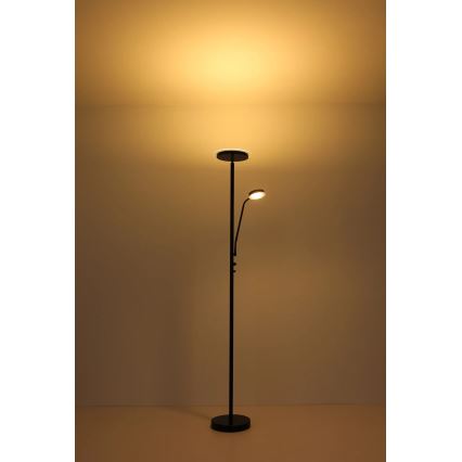Globo - диммируемый LED-торшер LED/18,5Вт/230В + LED/4,5Вт 3000К черный