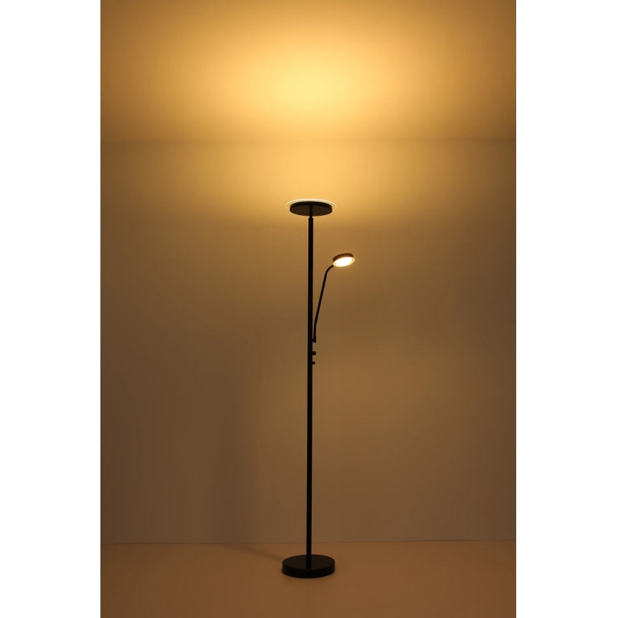 Globo - диммируемый LED-торшер LED/18,5Вт/230В + LED/4,5Вт 3000К черный
