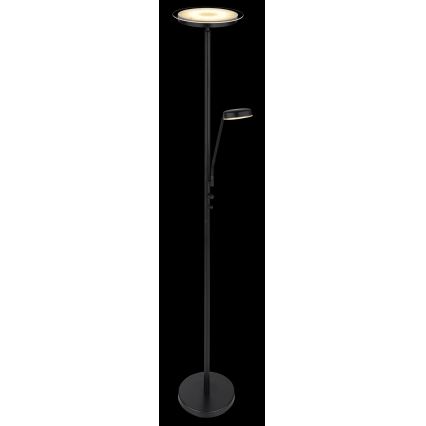 Globo - диммируемый LED-торшер LED/18,5Вт/230В + LED/4,5Вт 3000К черный
