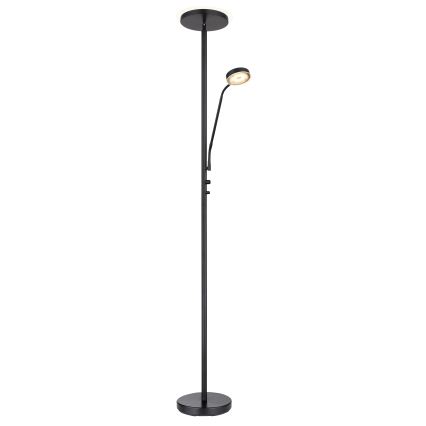 Globo - регульований підлоговий світлодіодний світильник LED/18,5W/230V + LED/4,5W 3000K чорний
