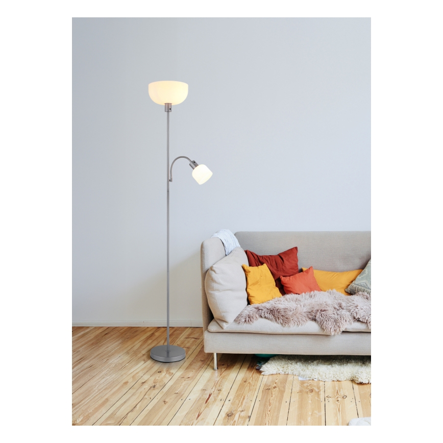 Globo - підлогова лампа 1xE27/40W/230V + 1xE14/25W