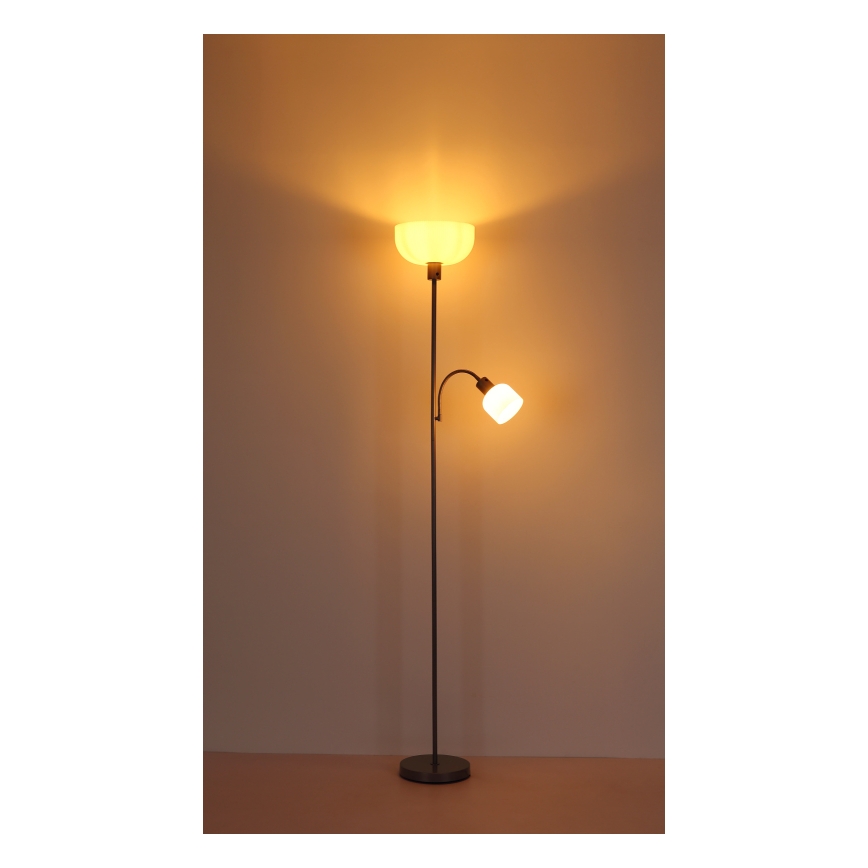 Globo - підлогова лампа 1xE27/40W/230V + 1xE14/25W