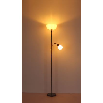 Globo - Торшер 1xE27/40W/230V + 1xE14/25W