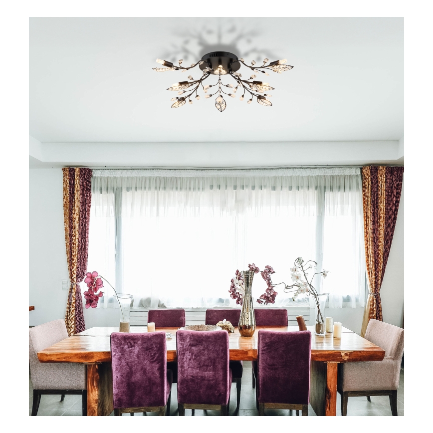 Globo - Стельовий світильник 8xG9/5W/230V діаметр 76 см