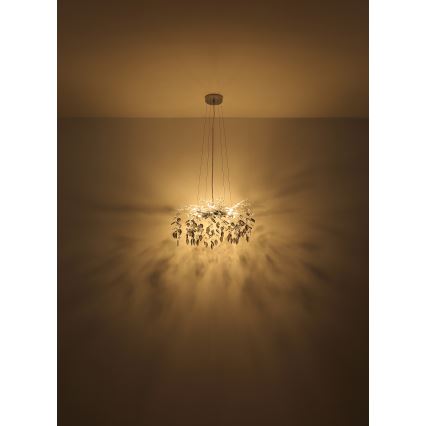 Globo - Підвісна люстра 8xG9/8W/230V діаметр 61 см золотий