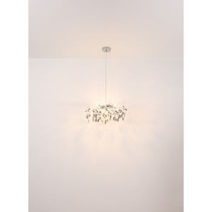 Globo - Підвісна люстра 8xG9/8W/230V діаметр 61 см золотий