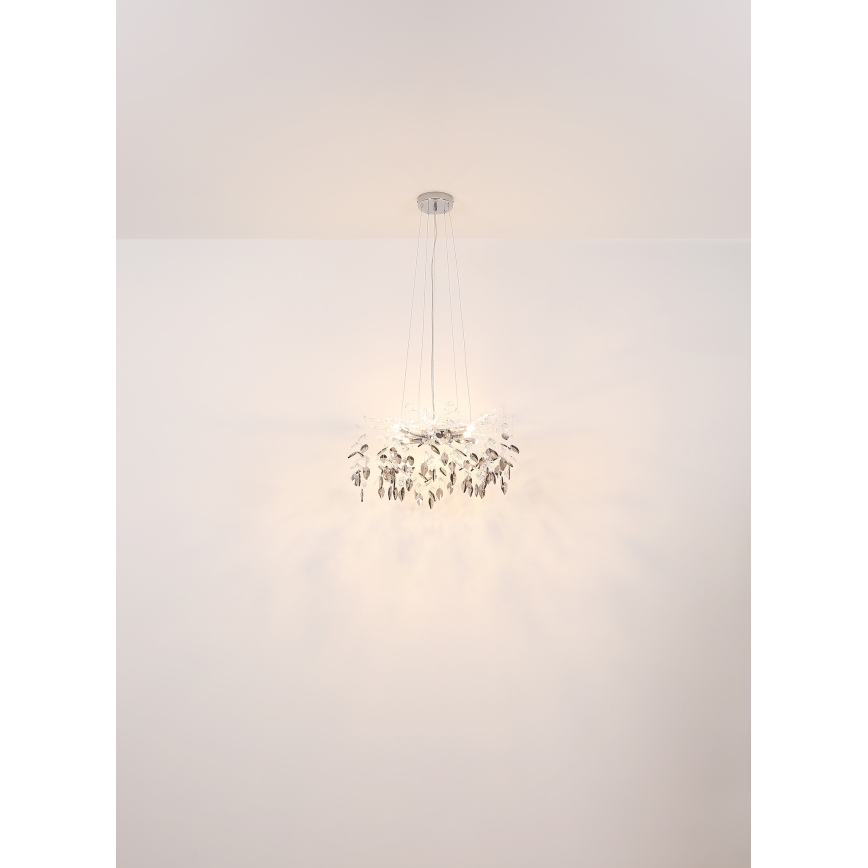 Globo - Підвісна люстра 8xG9/8W/230V діаметр 61 см золотий