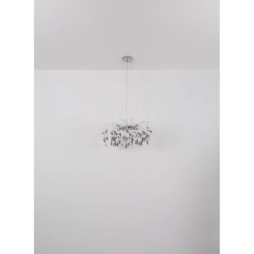 Globo - Підвісна люстра 8xG9/8W/230V діаметр 61 см глянцевий хром