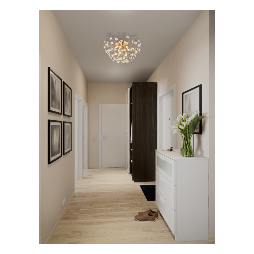 Globo - Стельовий LED світильник 4xG9/3,5W/230V діаметр 45 см золотий