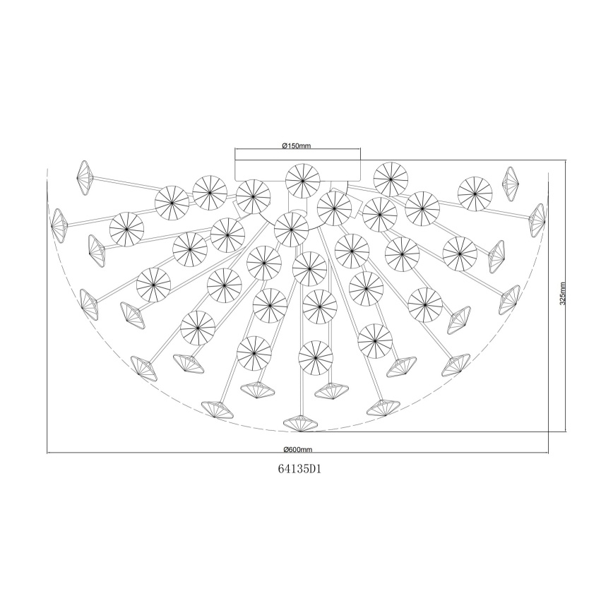 Globo - LED стельовий світильник 6xG9/3,5W/230V золотистий