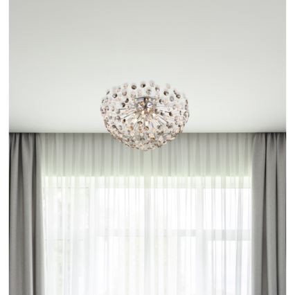 Globo - Стельовий LED світильник 6xG9/3,5W/230V діаметр 60 см глянцевий хром