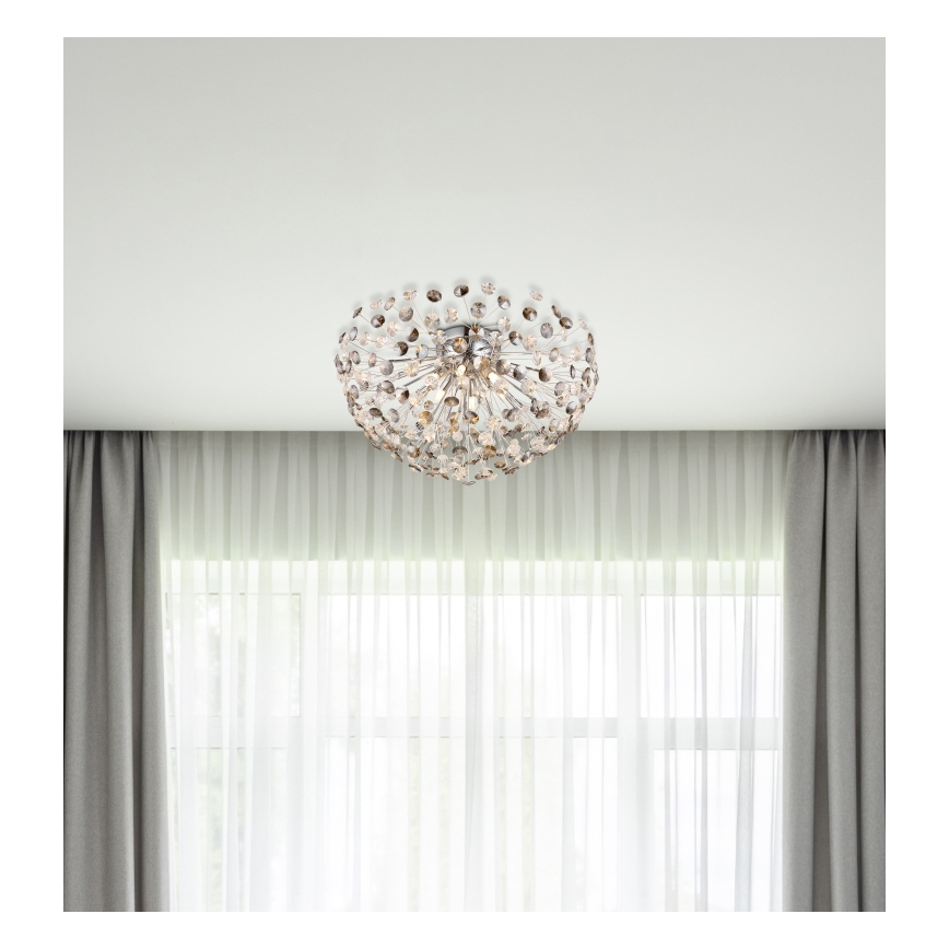 Globo - Стельовий LED світильник 6xG9/3,5W/230V діаметр 60 см глянцевий хром