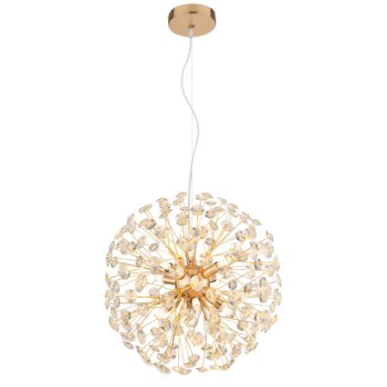 Globo - LED підвісна люстра на тросі 8xG9/3,5W/230V золота