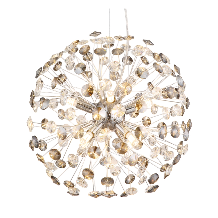 Globo - LED-люстра на тросе 8xG9/3,5W/230V, полированный хром
