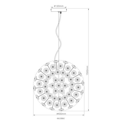 Globo - LED-люстра на тросе 8xG9/3,5W/230V, полированный хром