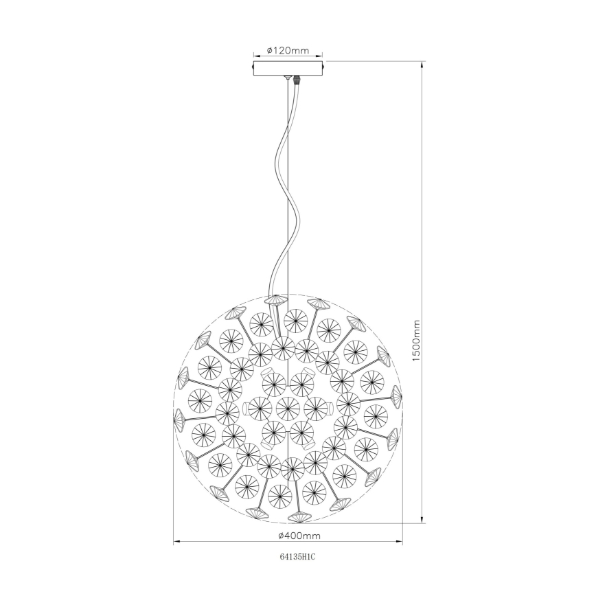 Globo - LED-люстра на тросе 8xG9/3,5W/230V, полированный хром