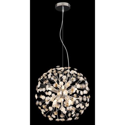 Globo - LED люстра на тросі 8xG9/3,5W/230V блискучий хром