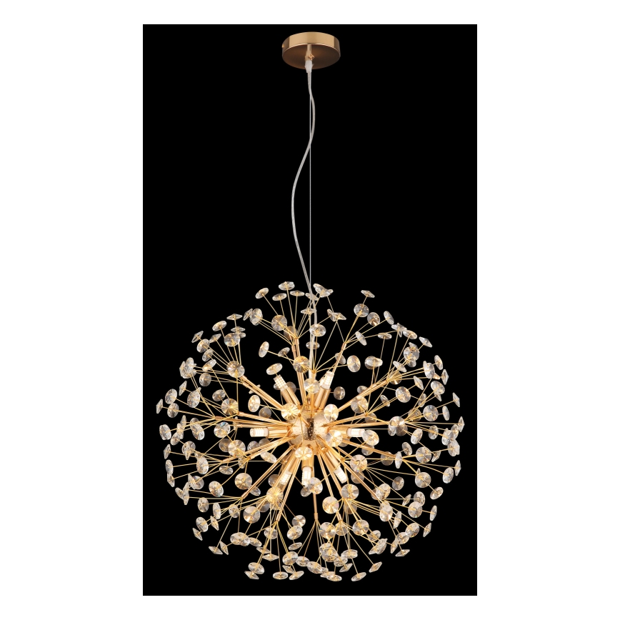 Globo - LED-люстра на тросі 9xG9/3,5W/230V золота