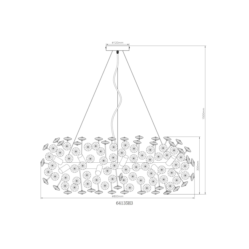 Globo - Светодиодная хрустальная подвесная люстра 20xG9/3,5W/230V