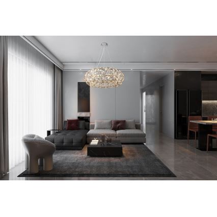 Globo - LED кришталева люстра на тросі 20xG9/3,5W/230V
