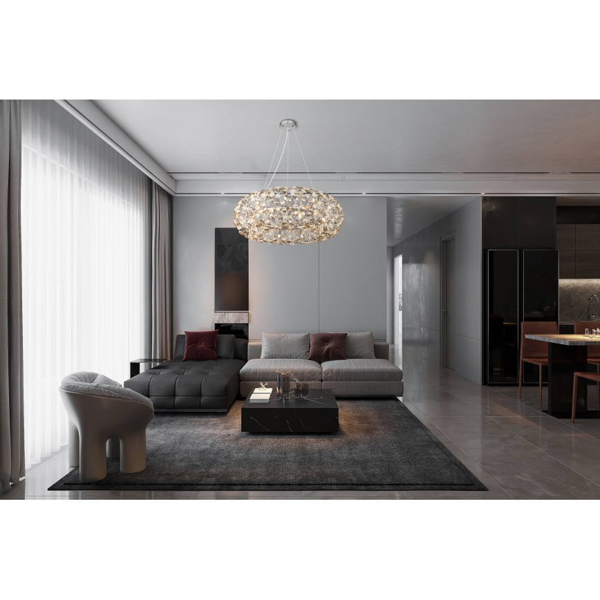 Globo - LED кришталева люстра на тросі 20xG9/3,5W/230V