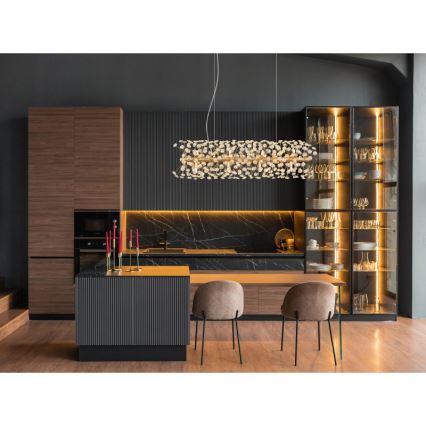 Globo - LED Люстра на тросі 12xG9/3,5W/230V золота