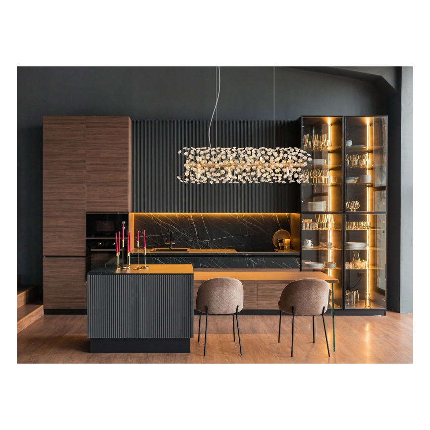 Globo - LED Люстра на тросі 12xG9/3,5W/230V золота