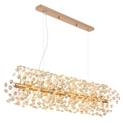 Globo - LED Люстра на тросі 12xG9/3,5W/230V золота