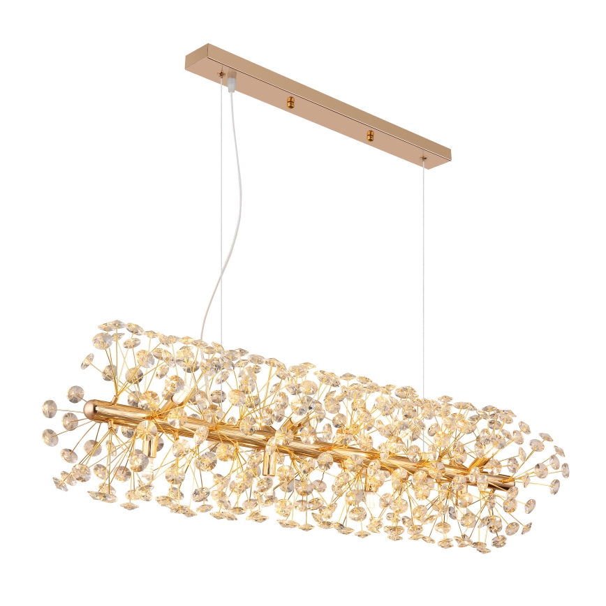 Globo - LED Люстра на тросі 12xG9/3,5W/230V золота