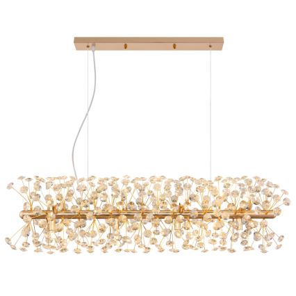 Globo - LED Люстра на тросі 12xG9/3,5W/230V золота