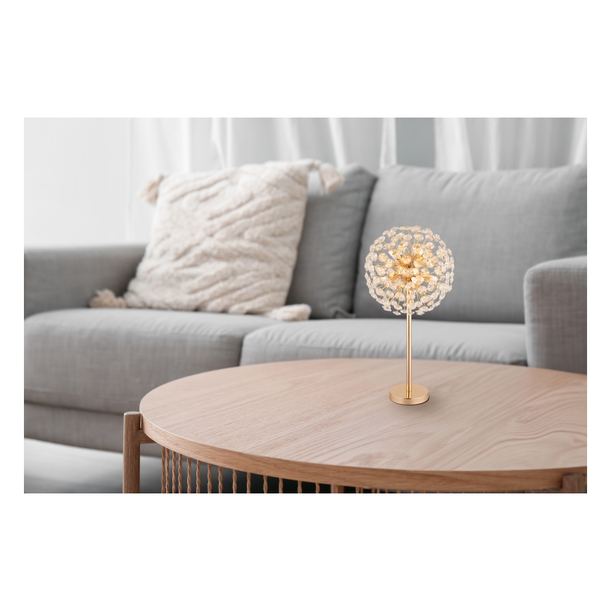 Globo - Светодиодная настольная лампа 8xG9/3,5W/230V золотистый