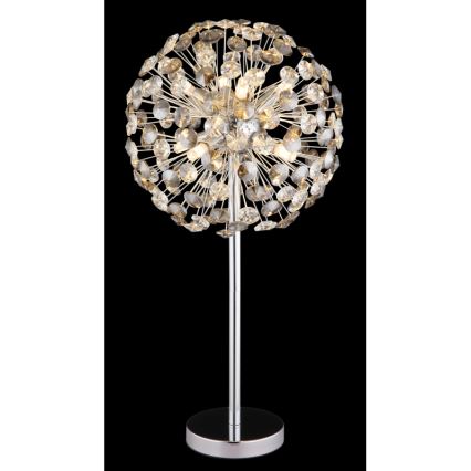 Globo - Светодиодная настольная лампа 8xG9/3,5W/230V блестящий хром