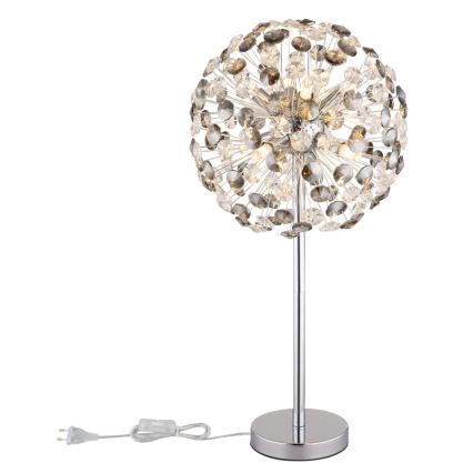 Globo - Светодиодная настольная лампа 8xG9/3,5W/230V блестящий хром