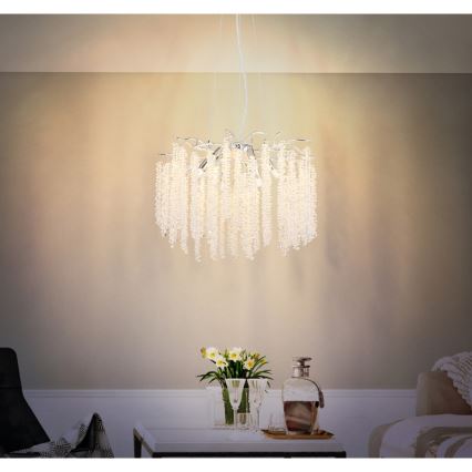 Глобо - ЛЕД люстра на тросі 6xG9/8W/230V