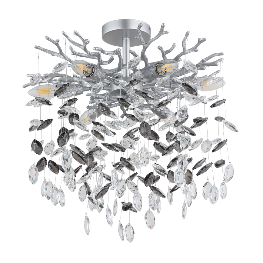 Globo - Люстра на штанге 6xE14/40W/230V серебристая