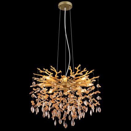 Globo - Підвісна люстра на тросі 8xE14/40W/230V золота