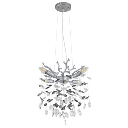 Globo - Люстра на тросе 4xE14/40W/230V серебристая