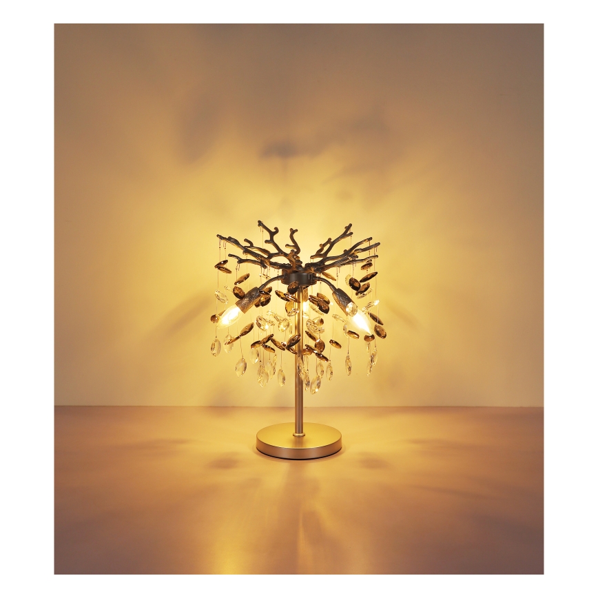 Globo - Настільна лампа 3xE14/40W/230V срібляста