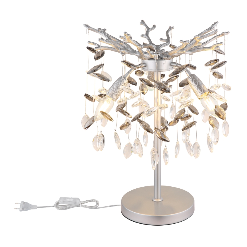 Globo - Настольная лампа 3xE14/40W/230V серебристая