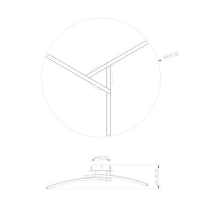 Globo - Пристельова LED люстра 3xLED/6W/230V