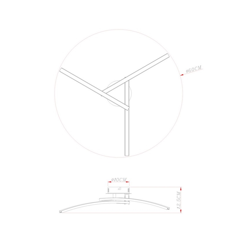 Globo - Пристельова LED люстра 3xLED/6W/230V