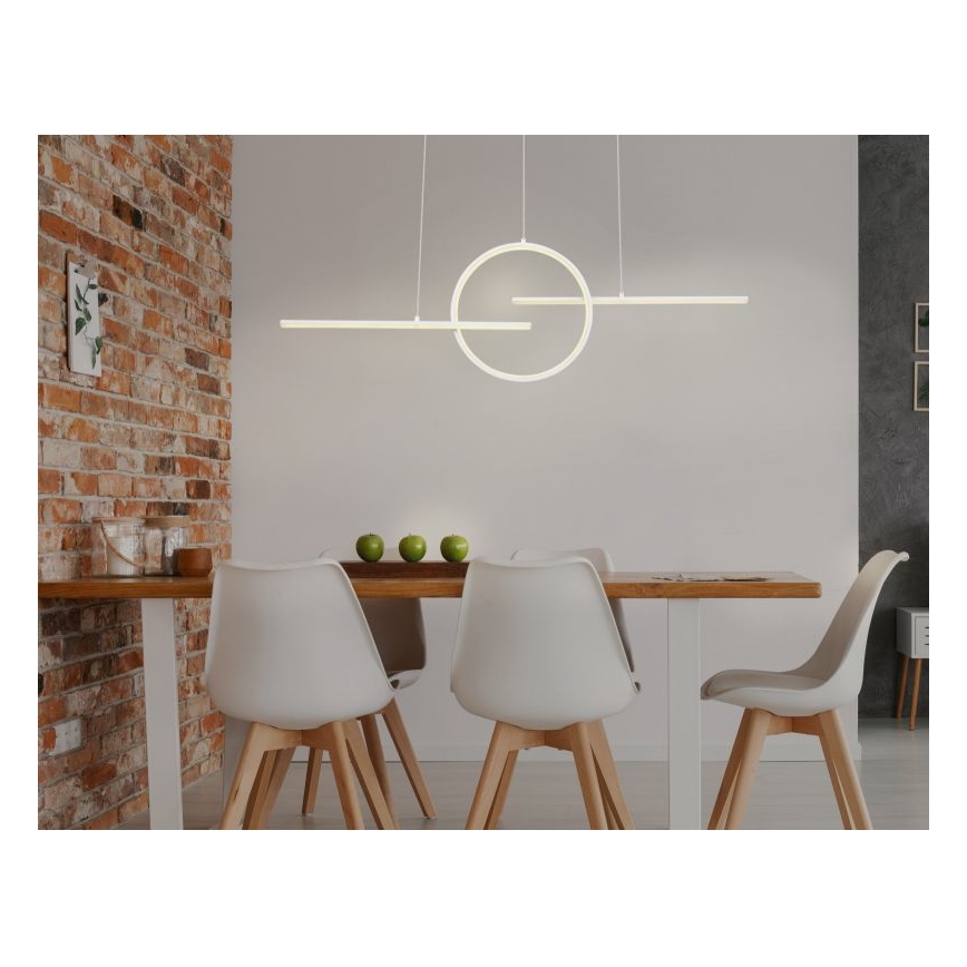 Globo - Світлодіодна підвісна люстра з регульованою яскравістю LED/50W/230V + дистанційне керування