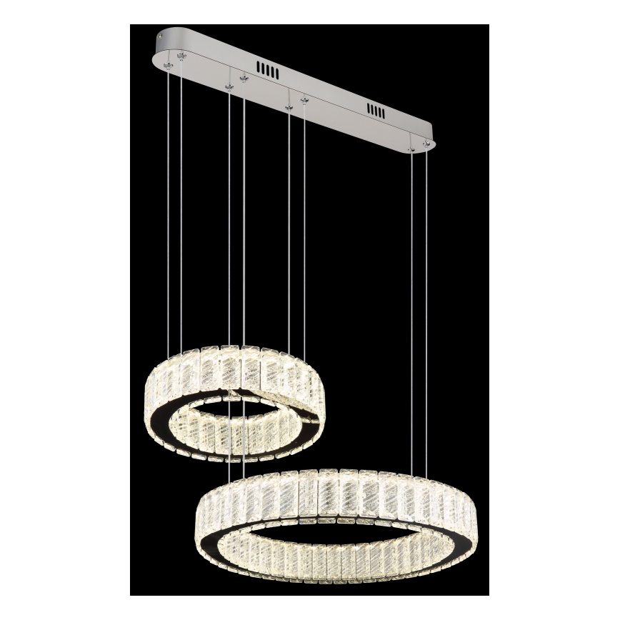 Globo - Светодиодная подвесная люстра с регулированием яркости LED/80W/230V 2700-6000K + дистанционное управление